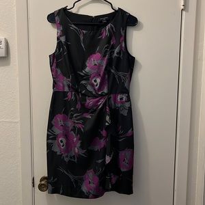 Banana republic faux wrap, floral, print dress